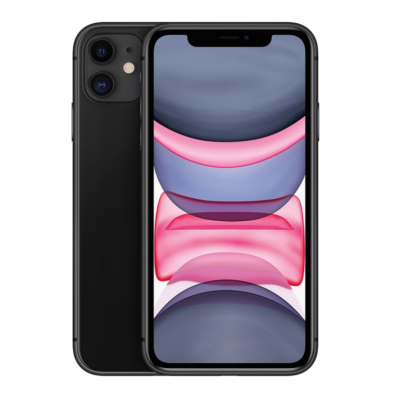 Apple iPhone 11 64GB Black + საჩუქრად ადაპტერი, ყურსასმენი და ქეისი